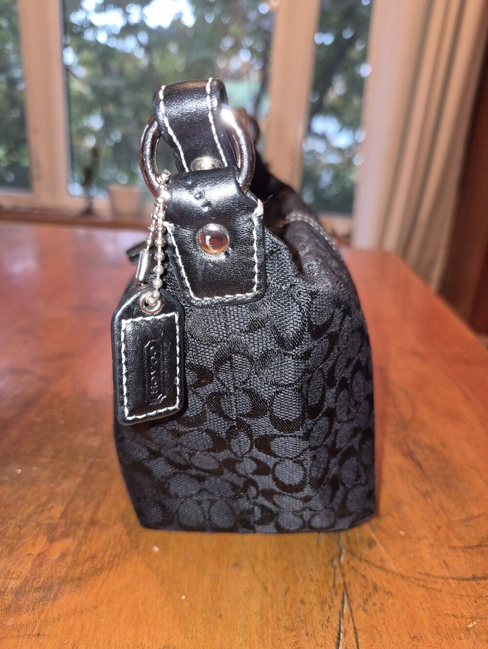 Coach Black Signature Mini Shoulder Bag - Picture 4 of 6